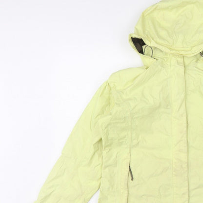 The North Face Women Yellow M HyVent Hooded Ski Jacket