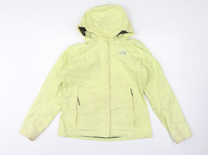 The North Face Women Yellow M HyVent Hooded Ski Jacket