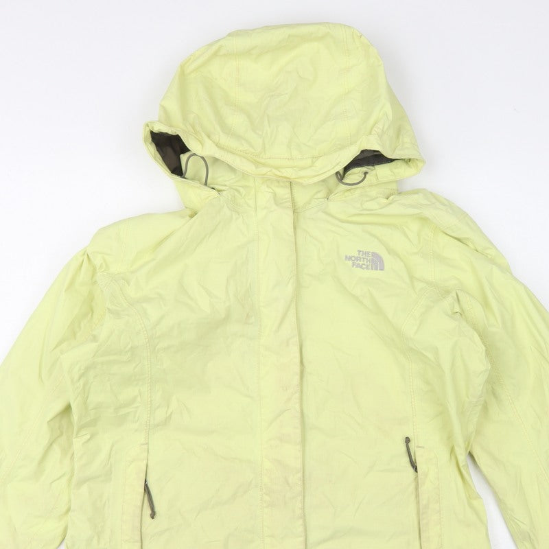 The North Face Women Yellow M HyVent Hooded Ski Jacket