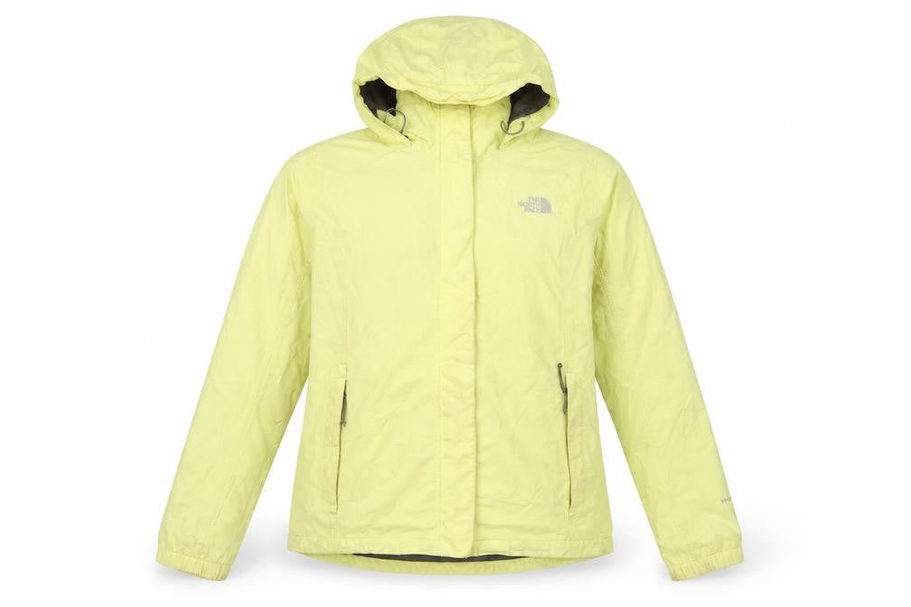 The North Face Women Yellow M HyVent Hooded Ski Jacket