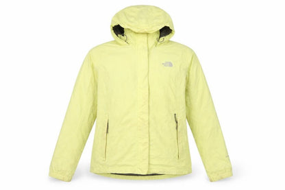 The North Face Women Yellow M HyVent Hooded Ski Jacket