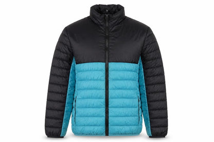 George Men’s XL Black Blue Quilted Puffer Jacket Full Zip