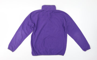 The North Face Unisex Purple M 1/4 Zip Fleece Pullover Sweatshirt