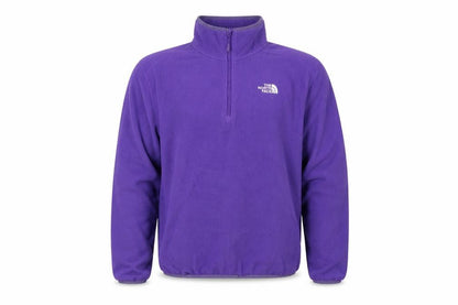The North Face Unisex Purple M 1/4 Zip Fleece Pullover Sweatshirt