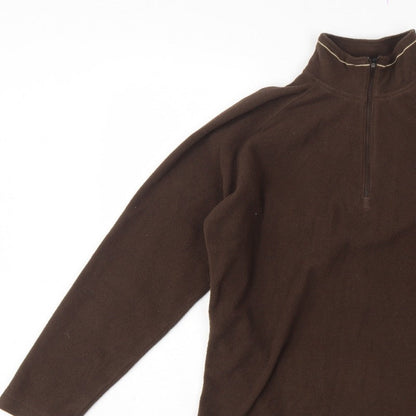 Craghoppers Women’s Brown UK 14 Fleece 1/2 Zip Pullover Sweatshirt