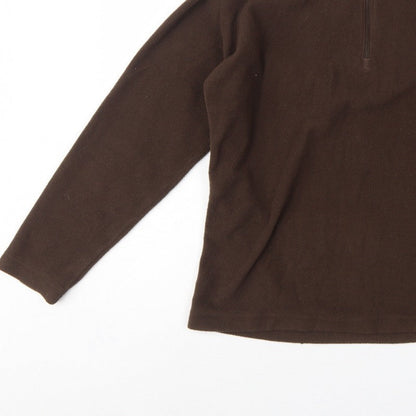 Craghoppers Women’s Brown UK 14 Fleece 1/2 Zip Pullover Sweatshirt