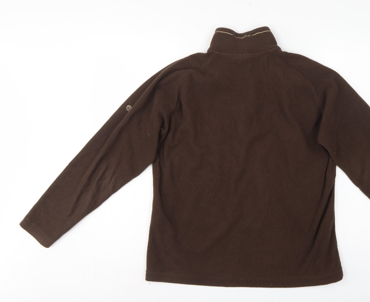 Craghoppers Women’s Brown UK 14 Fleece 1/2 Zip Pullover Sweatshirt
