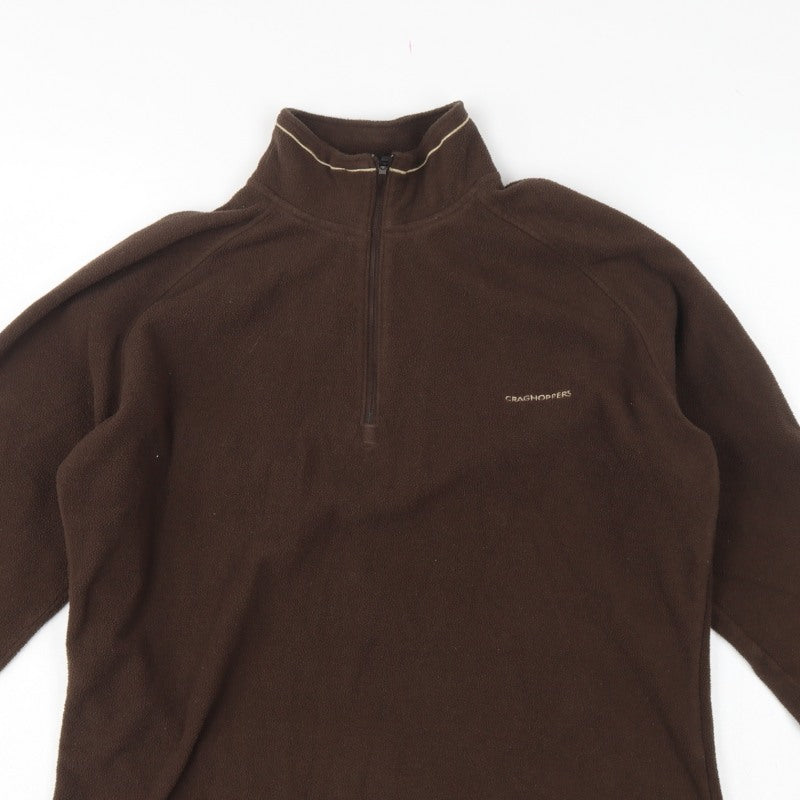 Craghoppers Women’s Brown UK 14 Fleece 1/2 Zip Pullover Sweatshirt