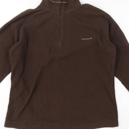 Craghoppers Women’s Brown UK 14 Fleece 1/2 Zip Pullover Sweatshirt