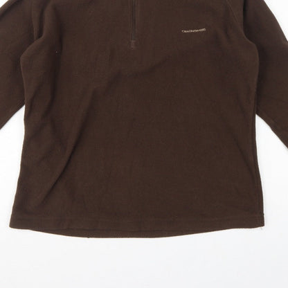 Craghoppers Women’s Brown UK 14 Fleece 1/2 Zip Pullover Sweatshirt
