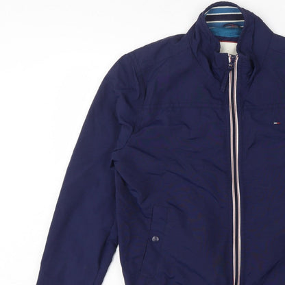 Hilfiger Denim Men's Blue M Bomber Jacket Full Zip Logo