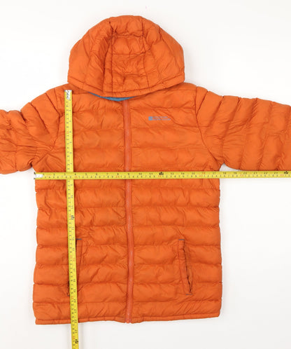 Mountain Warehouse Boys Orange 13 Years Hooded Puffer Jacket