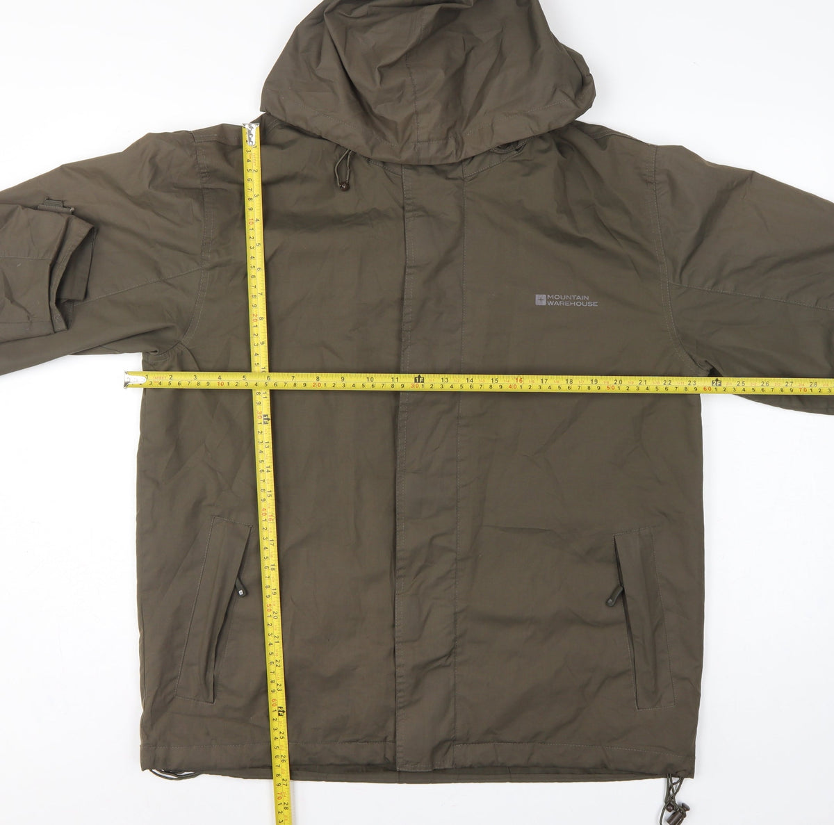 Mountain Warehouse Men’s Brown M Hooded Waterproof Outdoor Jacket