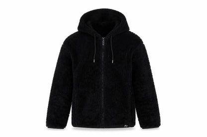PUMA Women’s Black Faux Fur Hooded Zip Jacket UK 12