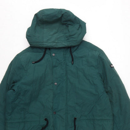 Bench Men’s Green Medium Hooded Padded Fishtail Parka Jacket