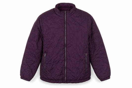 Cotton Traders Men’s Purple Grape L Quilted Padded Zip Jacket