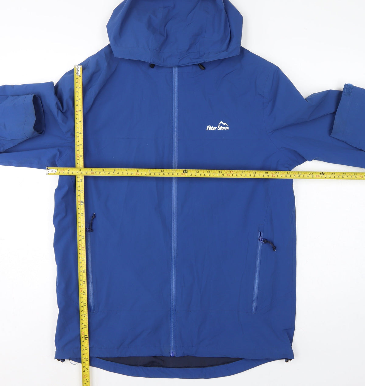 Peter Storm Men's Blue M Hooded Outdoor Windbreaker Jacket