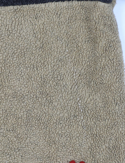 GANT Sport Men’s Beige M 1/4 Zip Fleece Pullover Sweatshirt Logo