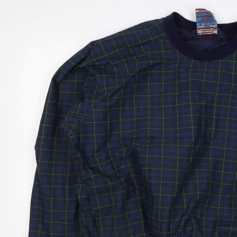 Sunderland Men’s Blue Plaid Waterproof Pullover Sweatshirt XL Golf
