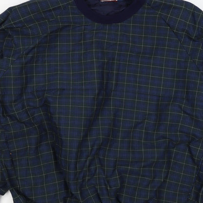 Sunderland Men’s Blue Plaid Waterproof Pullover Sweatshirt XL Golf