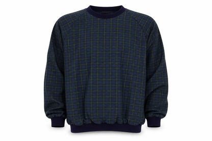 Sunderland Men’s Blue Plaid Waterproof Pullover Sweatshirt XL Golf