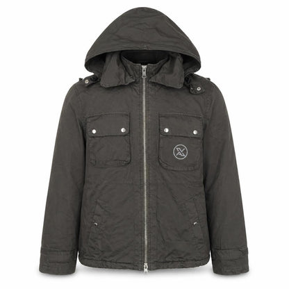 Armani Exchange Men’s Black L Hooded Padded Full Zip Jacket