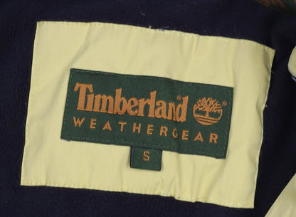 Timberland Men Yellow Small Puffer Jacket Fleece Lined Full Zip