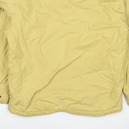 Timberland Men Yellow Small Puffer Jacket Fleece Lined Full Zip