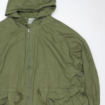 ASOS Women’s Green UK 8 Cotton Hooded Parka Jacket