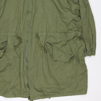 ASOS Women’s Green UK 8 Cotton Hooded Parka Jacket