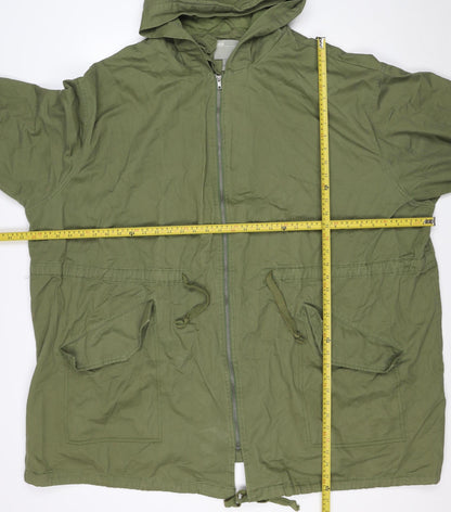 ASOS Women’s Green UK 8 Cotton Hooded Parka Jacket