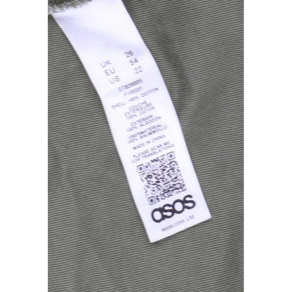 ASOS Women’s Green UK 8 Cotton Hooded Parka Jacket