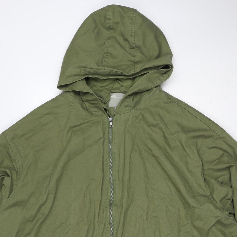 ASOS Women’s Green UK 8 Cotton Hooded Parka Jacket