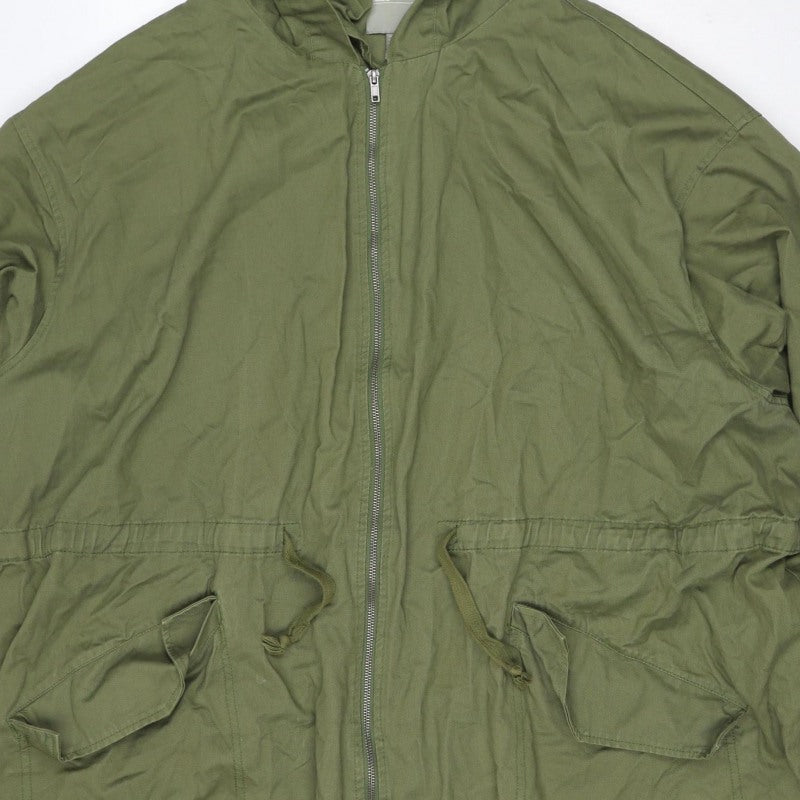 ASOS Women’s Green UK 8 Cotton Hooded Parka Jacket