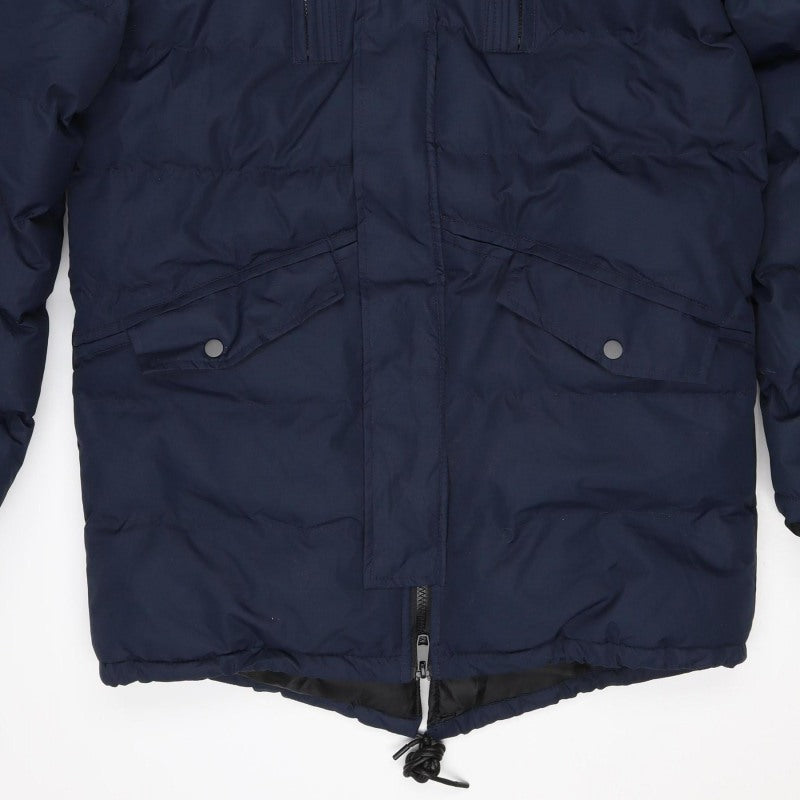Soul Star Unisex Navy L Padded Faux Fur Hood Parka Jacket