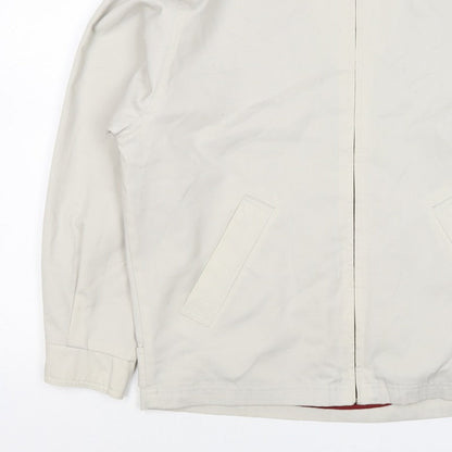Springfield Men’s Ivory S Basic Zip Jacket Polyester Cotton