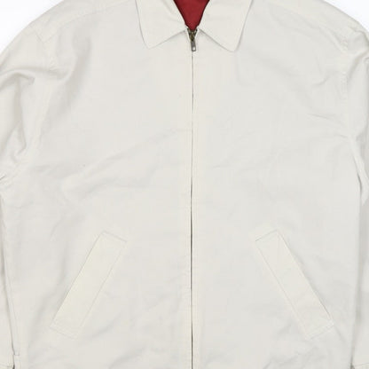 Springfield Men’s Ivory S Basic Zip Jacket Polyester Cotton