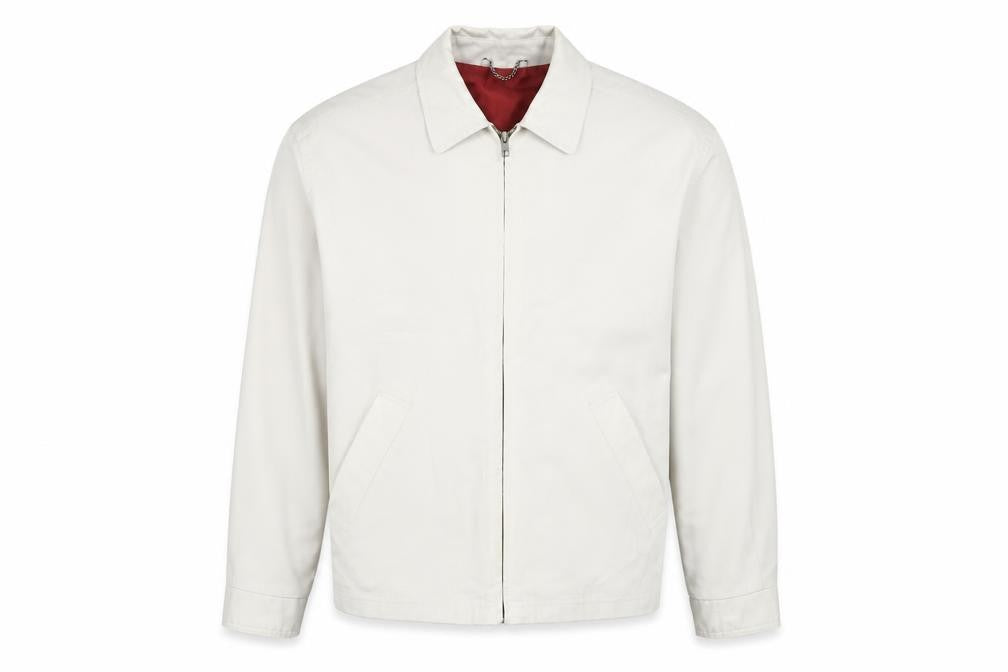 Springfield Men’s Ivory S Basic Zip Jacket Polyester Cotton