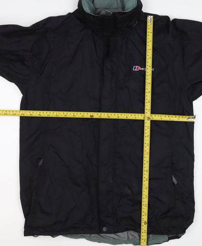 Berghaus Women Black UK 12 Aquafoil 2 Hooded Waterproof Rain Jacket