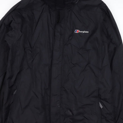 Berghaus Women Black UK 12 Aquafoil 2 Hooded Waterproof Rain Jacket
