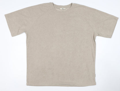 Redefined Rebel Unisex Adults Beige XL Basic Cotton Raglan T-Shirt