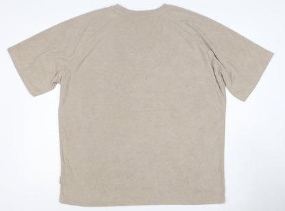 Redefined Rebel Unisex Adults Beige XL Basic Cotton Raglan T-Shirt