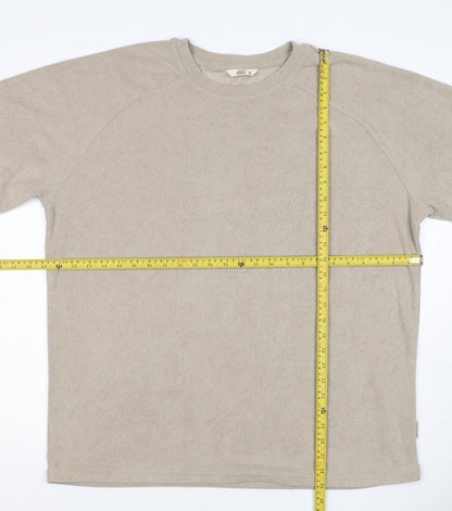 Redefined Rebel Unisex Adults Beige XL Basic Cotton Raglan T-Shirt