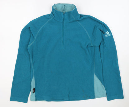 Mountain Equipment Women’s Blue UK 8 1/2 Zip Fleece Pullover
