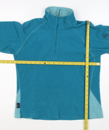 Mountain Equipment Women’s Blue UK 8 1/2 Zip Fleece Pullover