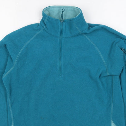 Mountain Equipment Women’s Blue UK 8 1/2 Zip Fleece Pullover