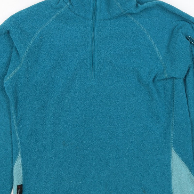 Mountain Equipment Women’s Blue UK 8 1/2 Zip Fleece Pullover