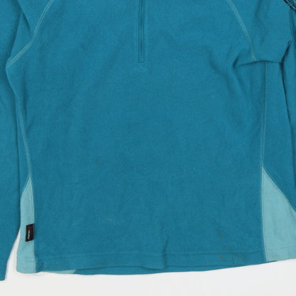 Mountain Equipment Women’s Blue UK 8 1/2 Zip Fleece Pullover