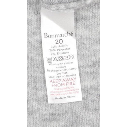 Bonmarché Women’s Grey Sequin Star Knit Jumper Size 20