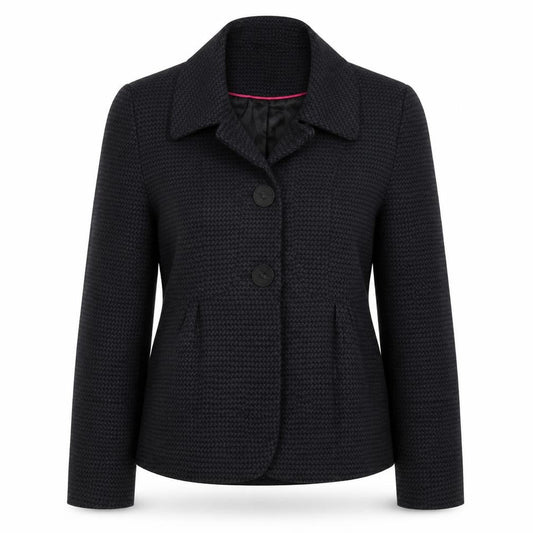 Next Womens Woman Black Houndstooth Blazer Jacket UK 8 Single-Breasted